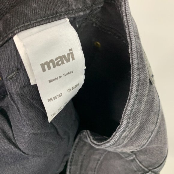 Mavi Jeans Black Anika Mid Rise Crop Flare Raw Hem NWT - Picture 10 of 11